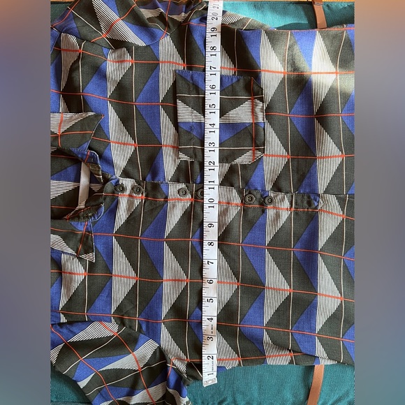 Enzo Belted Patterned Shirtdress Mini Dress - Picture 4 of 7